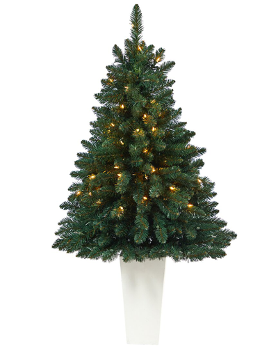 Nearly Natural 52in Northern Rocky Spruce Artificial Christmas Tree In Green