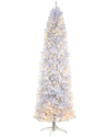 NEARLY NATURAL NEARLY NATURAL 9FT SLIM WHITE ARTIFICIAL CHRISTMAS TREE