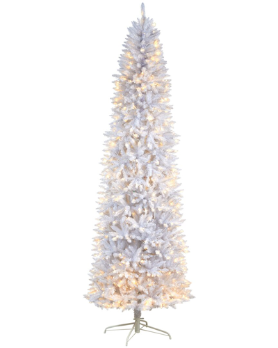 Nearly Natural 9ft Slim White Artificial Christmas Tree