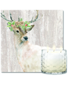 COURTSIDE MARKET WALL DECOR COURTSIDE MARKET HOLIDAY BUCK ARTBOARD & SNICKERDOODLE SOY CANDLE SET