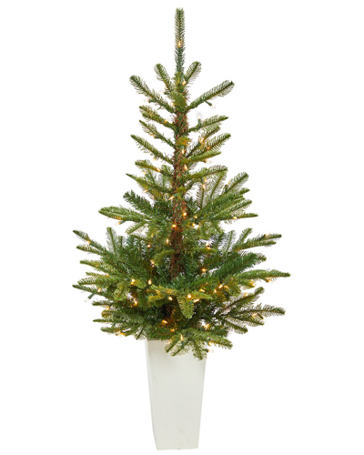 Nearly Natural 4.5ft Layered Washington Spruce Artificial Christmas Tree In Green