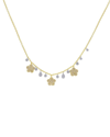 MEIRA T MEIRA T 14K TWO-TONE 0.40 CT. TW. DIAMOND CLOVER NECKLACE
