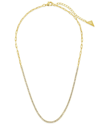 Sterling Forever 14k Plated Cz Dani Tennis Necklace
