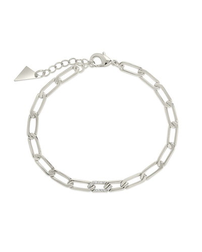 Sterling Forever Cz Kinsley Bracelet In Metallic