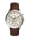 Fossil Men's Neutra Chronograph Brown Leather Watch 44mm