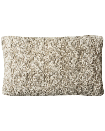 Safavieh Chunky Knit Pillow In Grey
