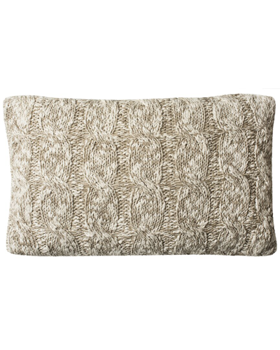 Safavieh Chunky Knit Pillow In Brown