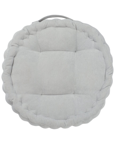 Safavieh Alaris Round Floor Pillow In Silver