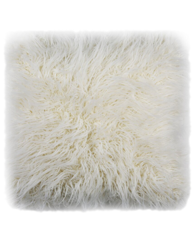 Safavieh Faux Flokati Pillow In White