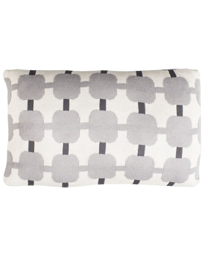 Safavieh Retro Square Pillow In Grey