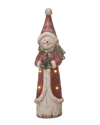 TRANSPAC TRANSPAC RESIN 25.75IN MULTICOLOR CHRISTMAS LIGHT UP SNOWMAN FIGURINE