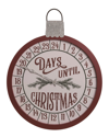 TRANSPAC TRANSPAC WOOD 22.63IN MULTICOLOR CHRISTMAS ORNAMENT COUNTDOWN CALENDAR WITH POINTER