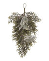 TRANSPAC TRANSPAC ARTIFICIAL 24IN GREEN CHRISTMAS EVERGREEN DROP WITH DETAIL