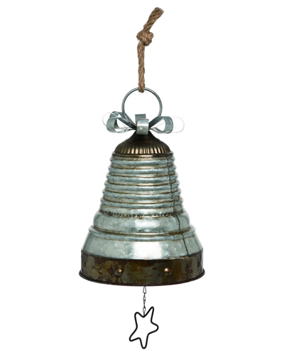 Transpac Metal 14in Silver Christmas Bell Decor