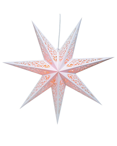 Transpac Paper 26.7in Pink Christmas Filigree Star