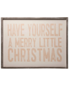 TRANSPAC TRANSPAC WOOD 32.25IN MULTICOLOR CHRISTMAS HAVE YOURSELF FRAME DECOR