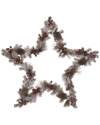TRANSPAC TRANSPAC FLORAL WIRE 24IN MULTICOLOR CHRISTMAS PINECONE & BERRY STAR DECOR