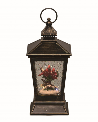 TRANSPAC TRANSPAC ARTIFICIAL 10.25IN MULTICOLOR CHRISTMAS LIGHT UP CARDINAL WATER LANTERN