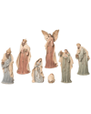 TRANSPAC TRANSPAC SET OF 7 RESIN 13.39IN MULTICOLOR CHRISTMAS NEW AGE NATIVITY