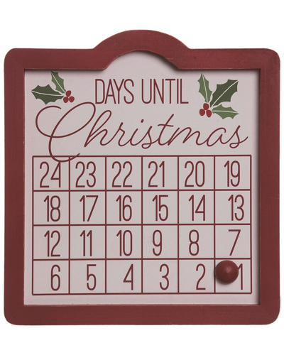 Transpac Wood 11.75in Multicolor Christmas Holiday Countdown
