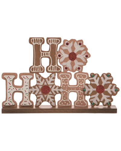 Transpac Wood White Christmas Cookie Cut Out Decor