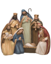 TRANSPAC TRANSPAC RESIN 12.5IN MULTICOLOR CHRISTMAS TRADITIONAL NATIVITY DECOR