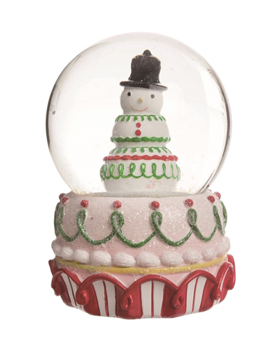 Transpac Resin Multicolor Christmas Candy Water Globe