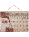TRANSPAC TRANSPAC WOOD WHITE CHRISTMAS BEADED COUNTDOWN ADVENT CALENDAR WITH STAR MAGNET