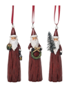 TRANSPAC TRANSPAC RESIN 4.41IN MULTICOLORED CHRISTMAS TRADITIONAL TALL