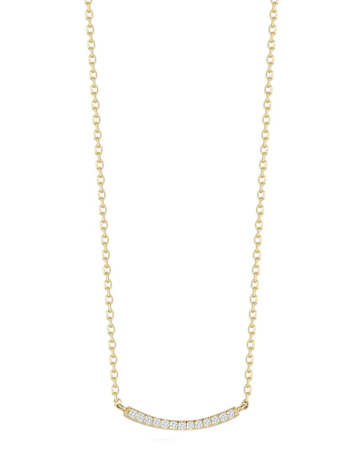 Ember Fine Jewelry 14k 0.06 Ct. Tw. Diamond Necklace In Gold
