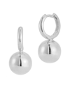 CHLOE & MADISON CHLOE AND MADISON SILVER BOLD BALL EARRINGS