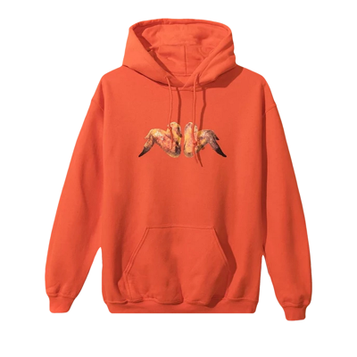 Pre-owned Anti Social Social Club Buffalo Hoodie 'orange'