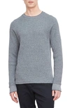 VINCE MOULINE THERMAL KNIT PIMA COTTON TOP