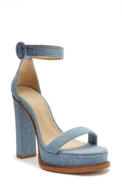 SCHUTZ EDUARDA ANKLE STRAP PLATFORM SANDAL
