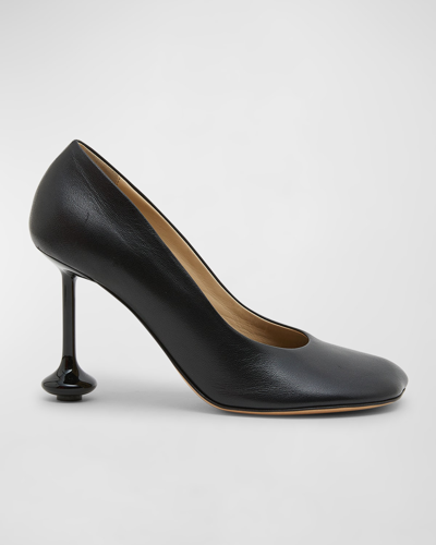 Loewe Toy Leather Drop Stiletto Pumps In Black