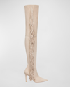 Stuart Weitzman Ultrastuart Fringe Over The Knee Boot In Dune