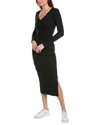 Michael Stars Nova Ultra-rib Midi Dress In Black