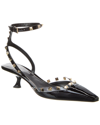 Valentino Garavani Rockstud Pointed Toe Pumps In Black
