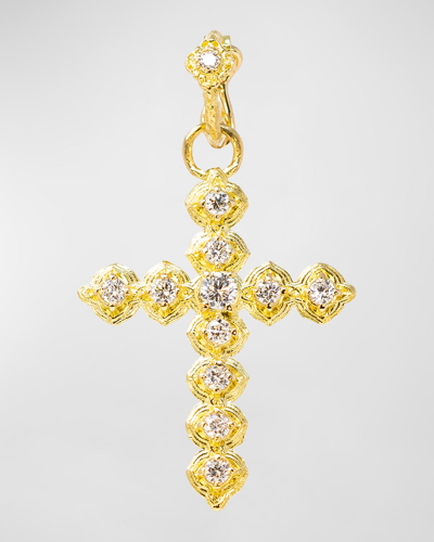 Armenta 18k Yellow Gold Sueno Diamond Cross Enhancer