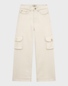 DL1961 GIRL'S LILY WIDE-LEG CARGO PANTS