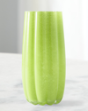 Polspotten Melon Vase - 11" In Green