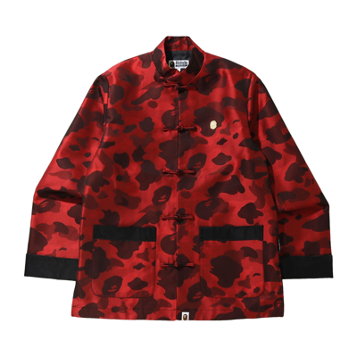 Pre-owned Bape Color Camo Chinese Jacket 'red'