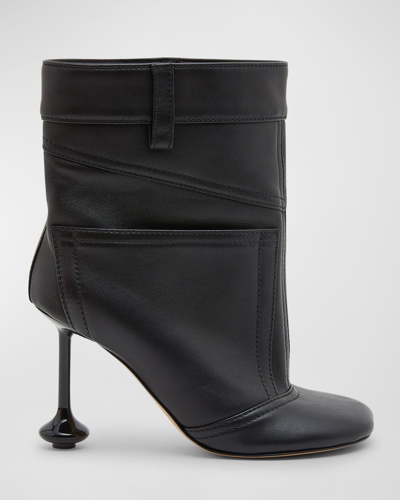 Loewe Toy Panta Stiletto Ankle Boots In Black