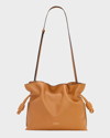 Loewe Flamenco Leather Clutch Bag In 2586 Warm Desert