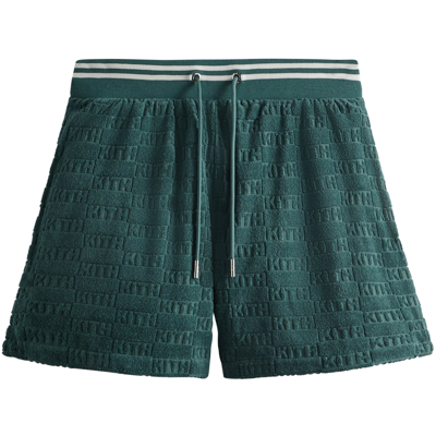 Pre-owned Kith Graham Short 'court' In Green