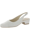 Trotters Dea Woven Slingback Pump In White