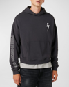 HUDSON MEN'S CROPPED FRENCH TERRY HOODIE