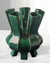 Polspotten Puyi Vase - 14" In Green