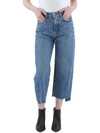 MOUSSY VINTAGE WOMENS COTTON HIGH RISE CROPPED JEANS