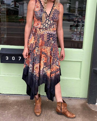 Angie Sleeveless Maxi Dress In Multi